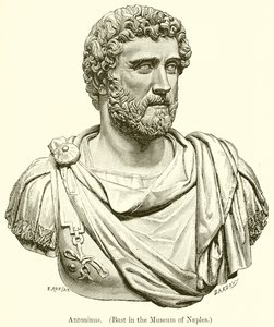 Antoninus. (Busta v neapolském muzeu)