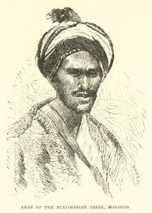 Arab z kmene Beni-Hassan, Maroko od English School