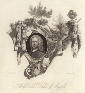 Archibald Campbell, 3. vévoda z Argyll, skotský politik, právník a voják (rytina) od English School