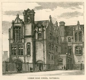 Architektura londýnské školní rady: Gideon Road School, Battersea, Londýn od English School