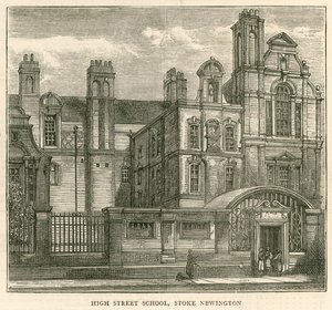 Architektura londýnské školní rady: High Street School, Stoke Newington, Londýn od English School