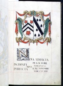 Archiv 3693 fol.2 Erb z dobročinné knihy pro nové budovy, Oxford od English School