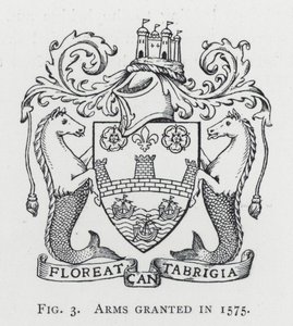 Zbraně uděleny v roce 1575 (rytina) od English School