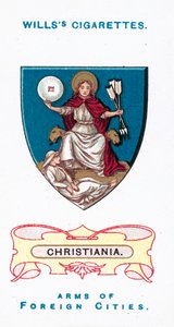 Arms of Christiania (chromolit) od English School