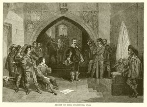 Zatčení Lorda Strafforda, 1640 od English School