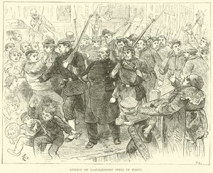 Zatčení napoleonistických špionů v Paříži, říjen 1870 od English School