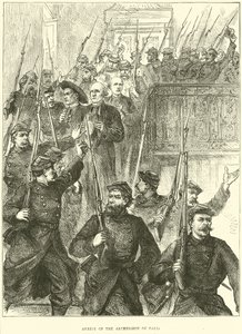 Zatčení arcibiskupa Paříže, březen 1871 od English School