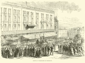 Příjezd delegátů do Bordeaux, prosinec 1870 od English School