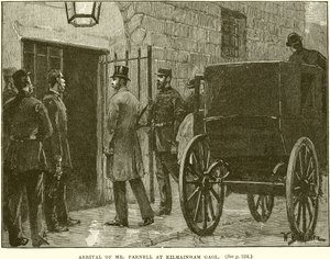Příjezd pana Parnella do věznice Kilmainham Gaol od English School