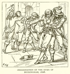 Atentát na vévodu z Buckinghamu, 1628 od English School