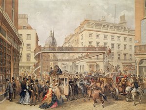 At the Bottom of Ludgate Hill, Londýn, vydali a vytiskli Kell Brothers, asi v 60. letech 19. století. od English School