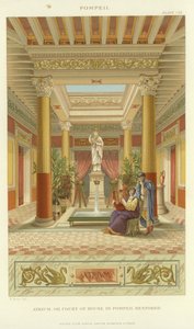 Atrium nebo soudní dvůr v Pompejích od English School