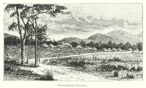 Austrálie: Coranderrk Station (rytina) od English School