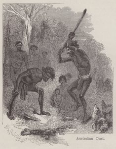 Australian Duel (rytina) od English School