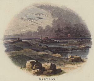 Babylon (barevná rytina) od English School