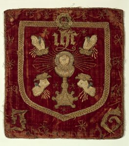 Odznak pěti ran Kristových (vyšívaný textil) od English School