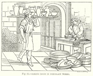 Pekárna v Porcelain Works (rytina) od English School