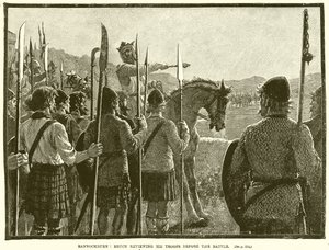 Bannockburn: Bruce kontroluje své jednotky před bitvou