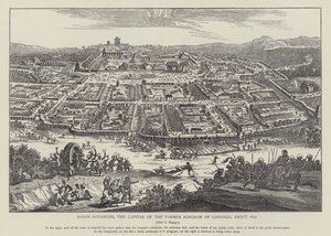 Banza Lovangiri, hlavní město bývalého království Lovango, asi 1670 (foto) od English School