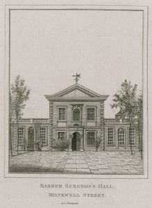 Barber Surgeons Hall, Monkwell Street, Londýn od English School