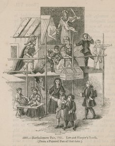 Bartolomějský jarmark, 1721; Lee a Harpers Booth od English School