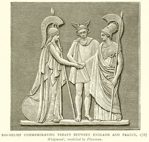 Basreliéfská smlouva mezi Anglií a Francií, 1787 od English School