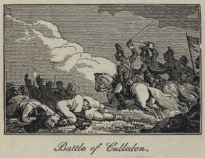Bitva o Culloden (rytina) od English School