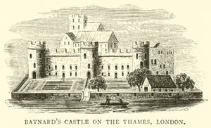 Baynards Castle na Temži, Londýn od English School