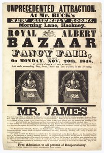 Bazar a Fancy Fair, 20. listopadu 1848 od English School