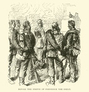 Před sochou Fridricha Velikého, květen 1871 od English School