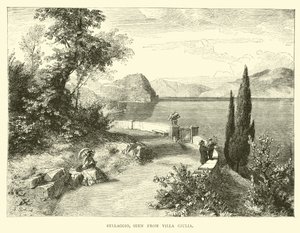 Bellaggio, při pohledu z Villa Giulia od English School