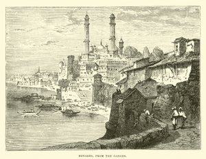 Benares z Gangy od English School