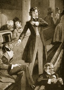 Benjamin Disraeli přednesl svůj první projev ve sněmovně od English School
