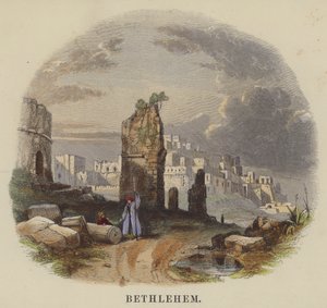 Betlém (barevná rytina) od English School