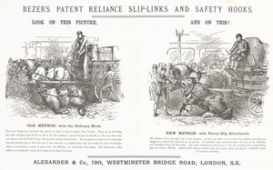 Bezers Patent Reliance Slip-Links a bezpečnostní háčky