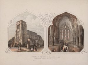 Bilton Church, Harrogate, North Yorkshire (barevná rytina) od English School