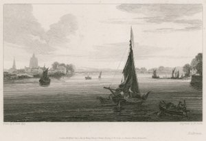 Lodě na řece Temži v Battersea od English School