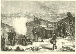Bombardování Schelestadtu, říjen 1870 od English School