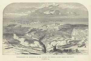 Bombardování Sevastopolu britskými a francouzskými spojeneckými armádami a flotilami, 17. října 1854 od English School