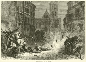 Bombardování St Denis, prosinec 1870 od English School
