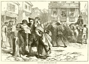 Bostonians čtou Stamp Act od English School