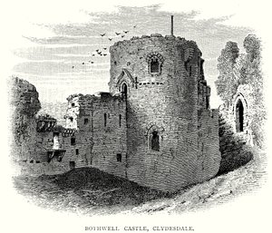 Hrad Bothwell, Clydesdale (rytina) od English School