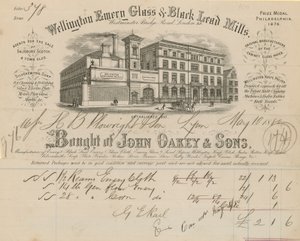 Koupeno pro John Oakey & Sons od English School