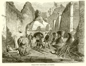 Chlebová pec objevena v Pompejích od English School