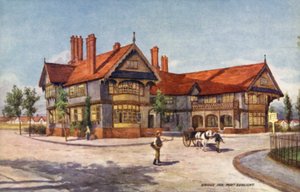 Bridge Inn, Port Sunlight (barevné lito) od English School
