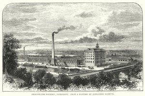 Bridgewater Foundry, Patricroft (rytina) od English School