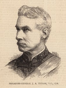 Brigádní generál J A Tytler, VC, CB (rytina) od English School