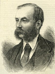Brigádní generál, Sir Archibald Alison, druhý baronet (1826-1907) z The Illustrated London News 18. dubna 1874 od English School