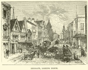 Briggate, dívá se na sever od English School