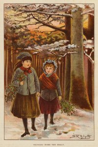 Bringing Home the Holly (barevné lito) od English School